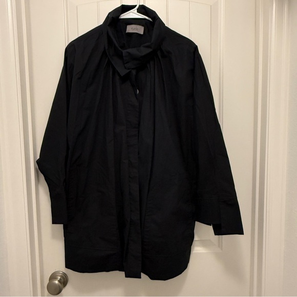 Kyela Jackets & Blazers - Kyela Black Oversized Jacket Top Women’s Small 100% Cotton